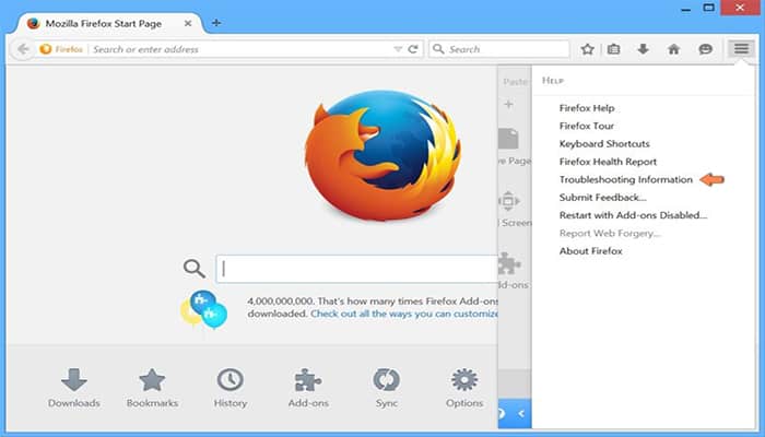 Solucionar problema en Mozilla Firefox