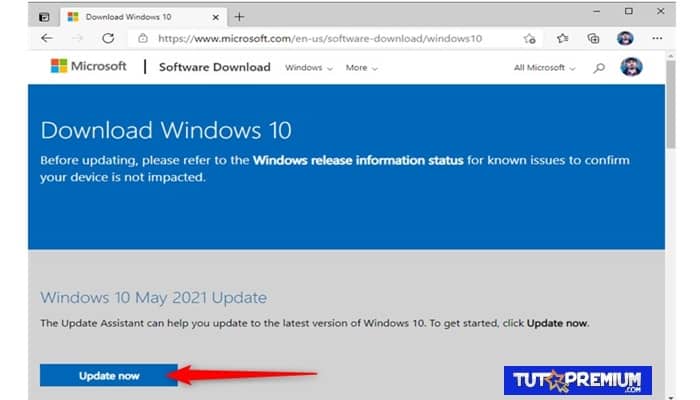 Descarga el Asistente de actualización de Windows 10