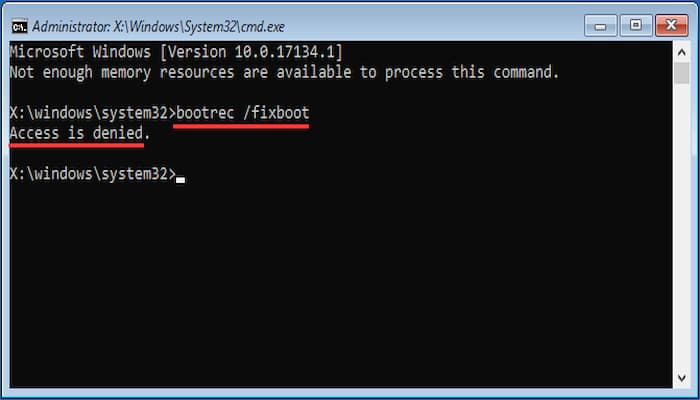 Solución Para Fixboot Acceso Denegado Windows 10 