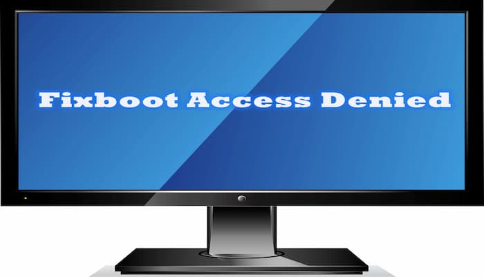 Fixboot Acceso Denegado Windows 10 