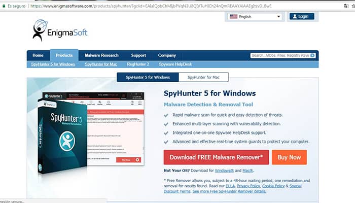 descarga SpyHunter 5 antivirus gratuito
