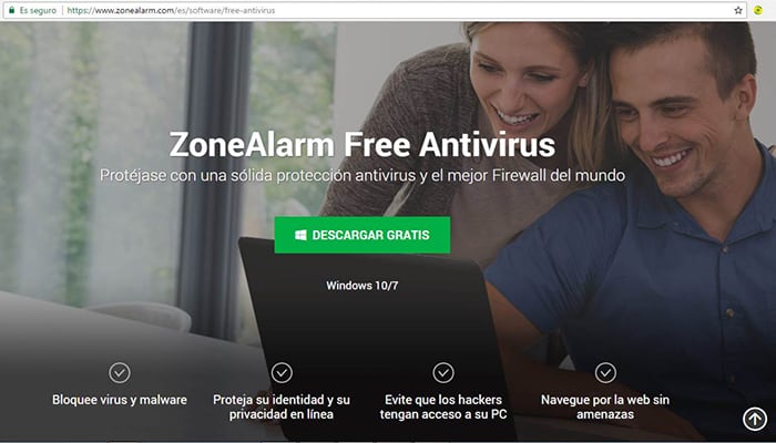 CheckPointiZoneAlarm antivirus gratuito