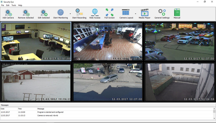 software de video vigilancia Security Eye 1