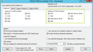3. Realizar la actualización a través de WSUS Offline Updater para Windows 7 y 8
