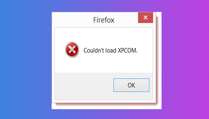 Mozilla Firefox: Error No Se Pudo Cargar XPCOM. Cómo Eliminarlo