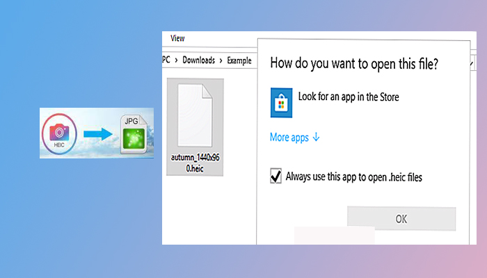abrir archivos HEIC en Windows usando extensiones de imágenes