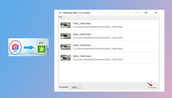 abrir archivos HEIC en Windows con iMazing