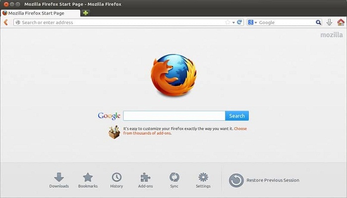 redireccionamiento de Firefox