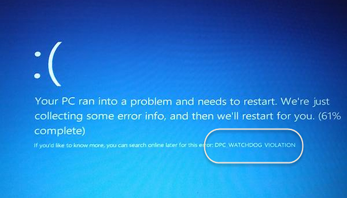 Violación De DPC Watchdog En Windows 10, Soluciona El Problema De Pantalla Azul De La Muerte