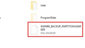 Qué Es El Código $Winre_Backup_Partition.Marker en Windows 10