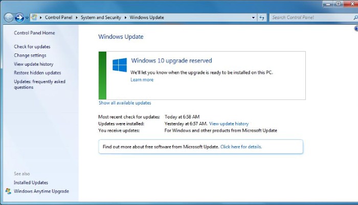 Actualiza el Windows 10