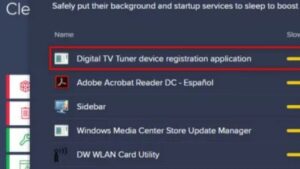 Qué es la Digital Tv Tuner Device Registration Application