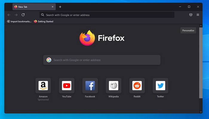 Desactiva el error emergente Win Erx03 de Firefox