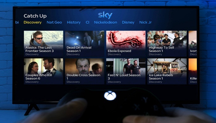 Mira Sky Go en la TV usando una Xbox One