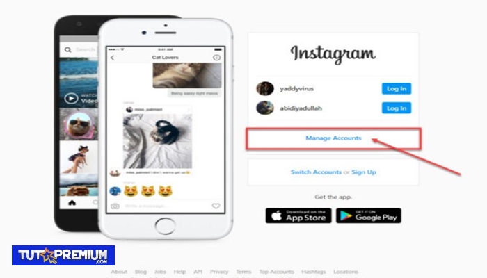 Cómo eliminar las cuentas recordadas de Instagram utilizando el navegador