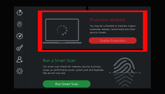 la proteccion en tiempo real de ScanGuard Antivirus debe ser activada manualmente