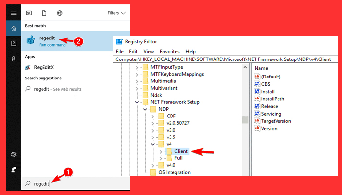 cambia editor del registro para solucionar AutoCAD No Funciona En Windows 10