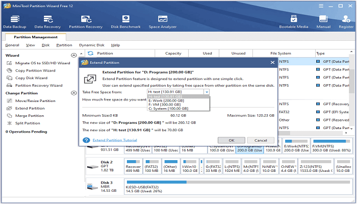 Borrar la partición de la unidad USB y crear una partición NTFS