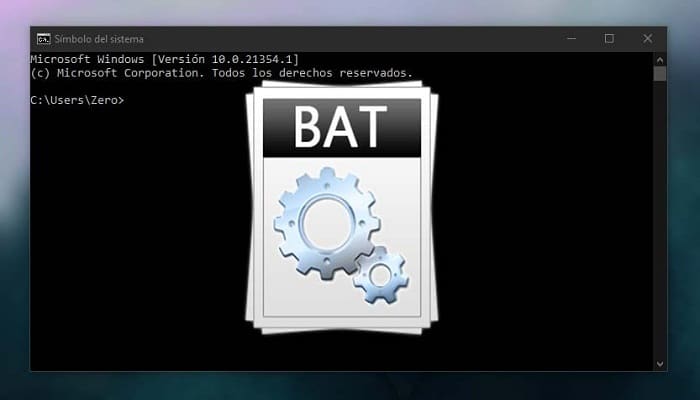 desactivar la organización automática en Windows 10, Archivo BAT
