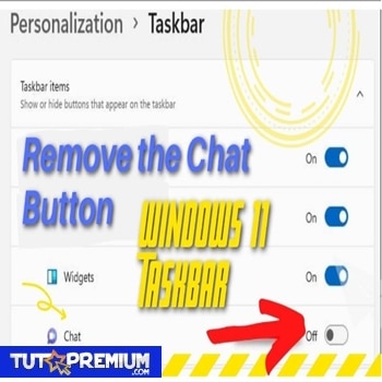 Eliminar el botón de chat de la barra de tareas en Windows 11