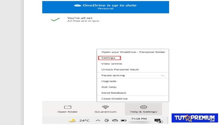 Cómo seleccionar la carpeta localmente para la cuenta de OneDrive