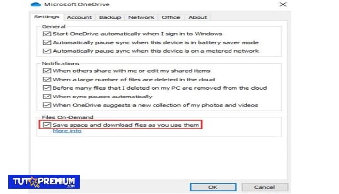 Cómo habilitar los archivos bajo demanda en OneDrive