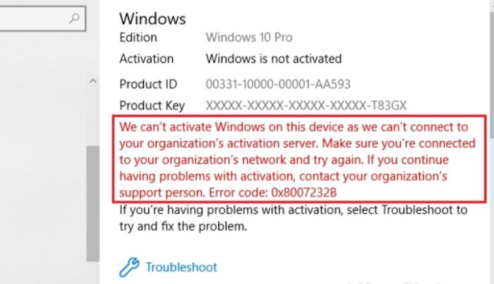 Error No Es Posible Activar Windows En Este Dispositivo Debido A Que No Es Posible Conectar