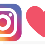 ícono de corazón en Instagram