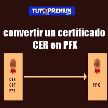 Convertir Un Certificado CER En PFX Sin La Clave Privada
