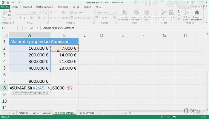 Escribe el símbolo mayor o igual en Excel