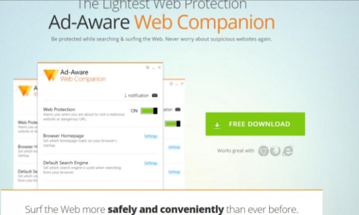 Consecuencias del Adaware Web Companion