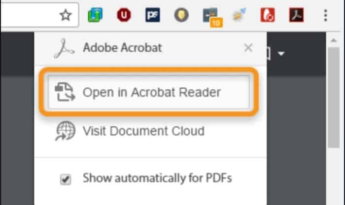Cómo abrir un archivo PDF en Chrome sin descargar