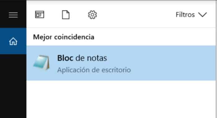 Características del Bloc de notas en Windows