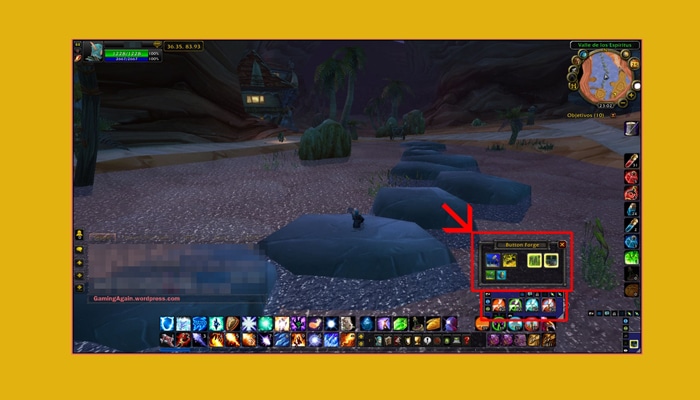 modificar barras de acción de l a Interfaz de usuario de World of Warcraft