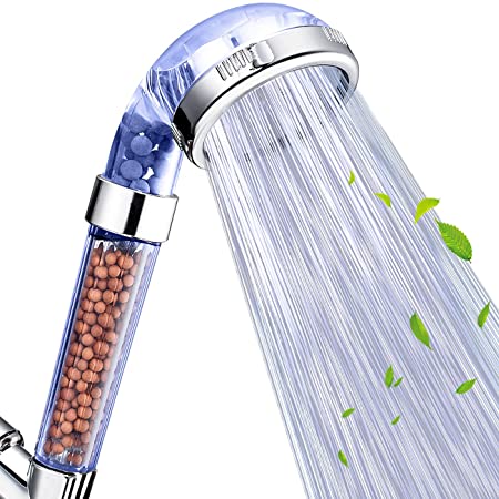 Cabezal de ducha Nosame, Filtración de alta presión y ahorro de agua, 3 modos de rociado para la piel seca y el cabello