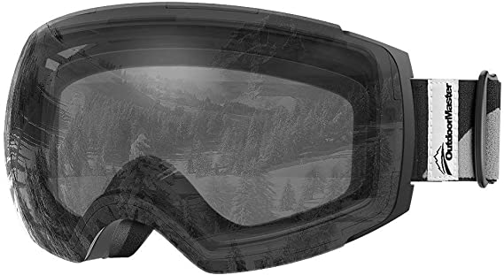 Gafas de esquí OutdoorMaster PRO - Gafas de esquí sin montura con lentes intercambiables y protección 100% UV400 para hombres y mujeres