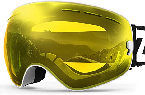 Gafas de esquí ZIONOR X - Gafas de snowboard OTG con lentes desmontables para hombres y mujeres adultos