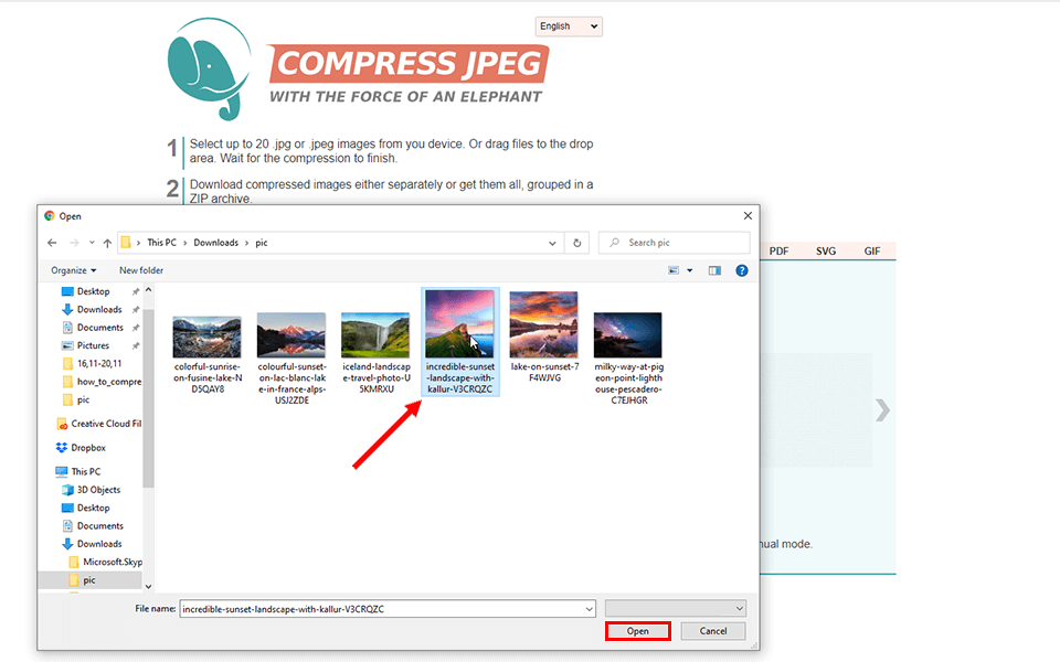 C:UsuariosUsuarioEscritorioCómo comprimir una fotocompressjpegScreenshot_2.png