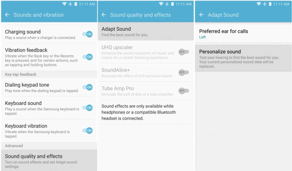 Adaptar sonido del Galaxy S8