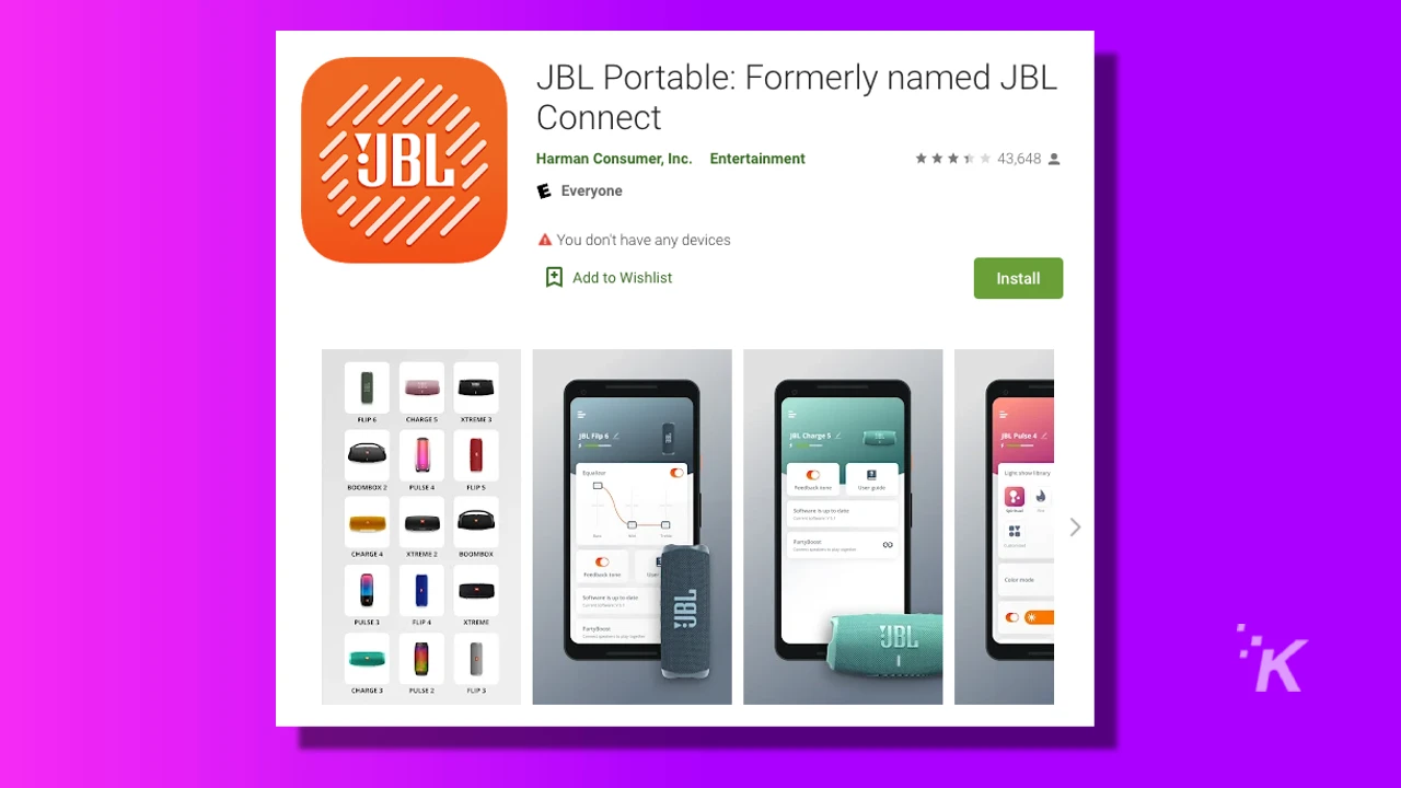 jbl conecta la aplicación de Android