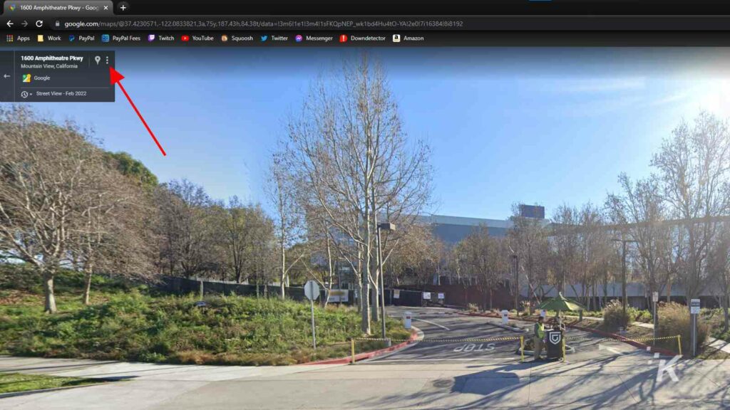 configuración de vista de calle de google maps