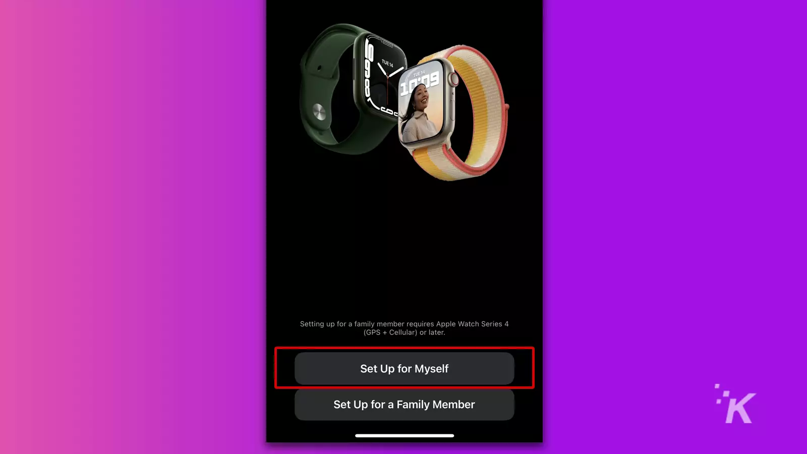 iphone configurado para mi pantalla para apple watch