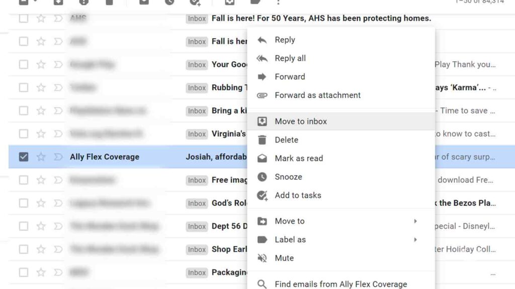 deshacer correos archivados en gmail