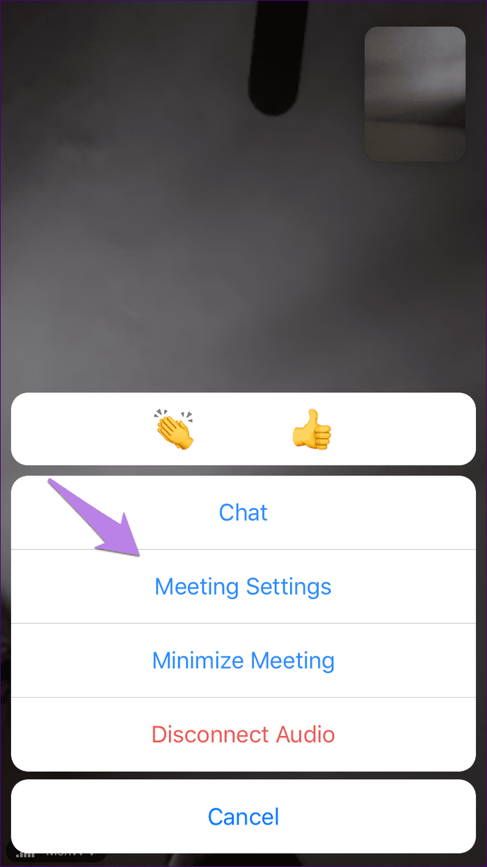 Desactivar reunión de llamada de zoom 14