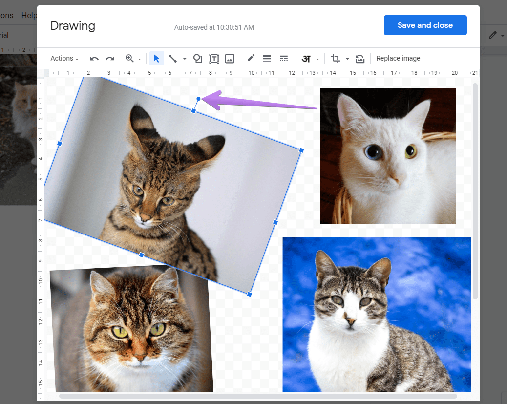 Cómo crear un collage en Google Docs 6