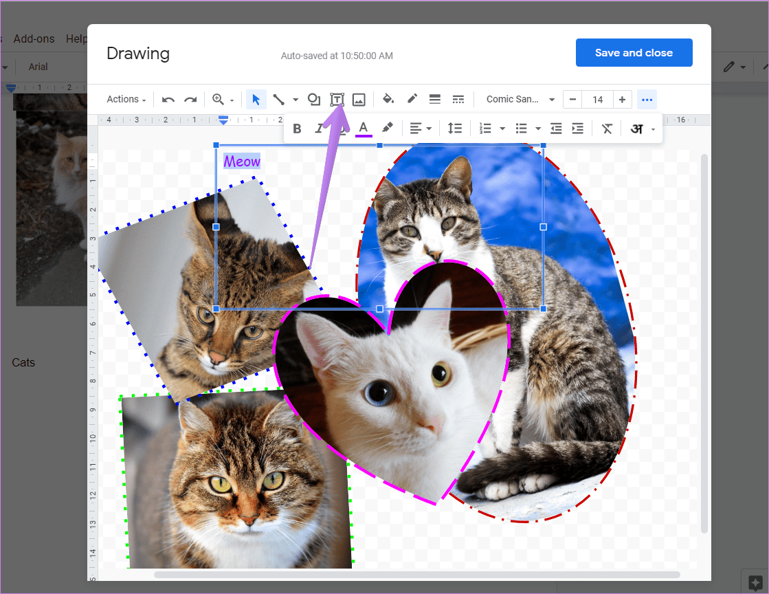 Cómo crear un collage en Google Docs 11