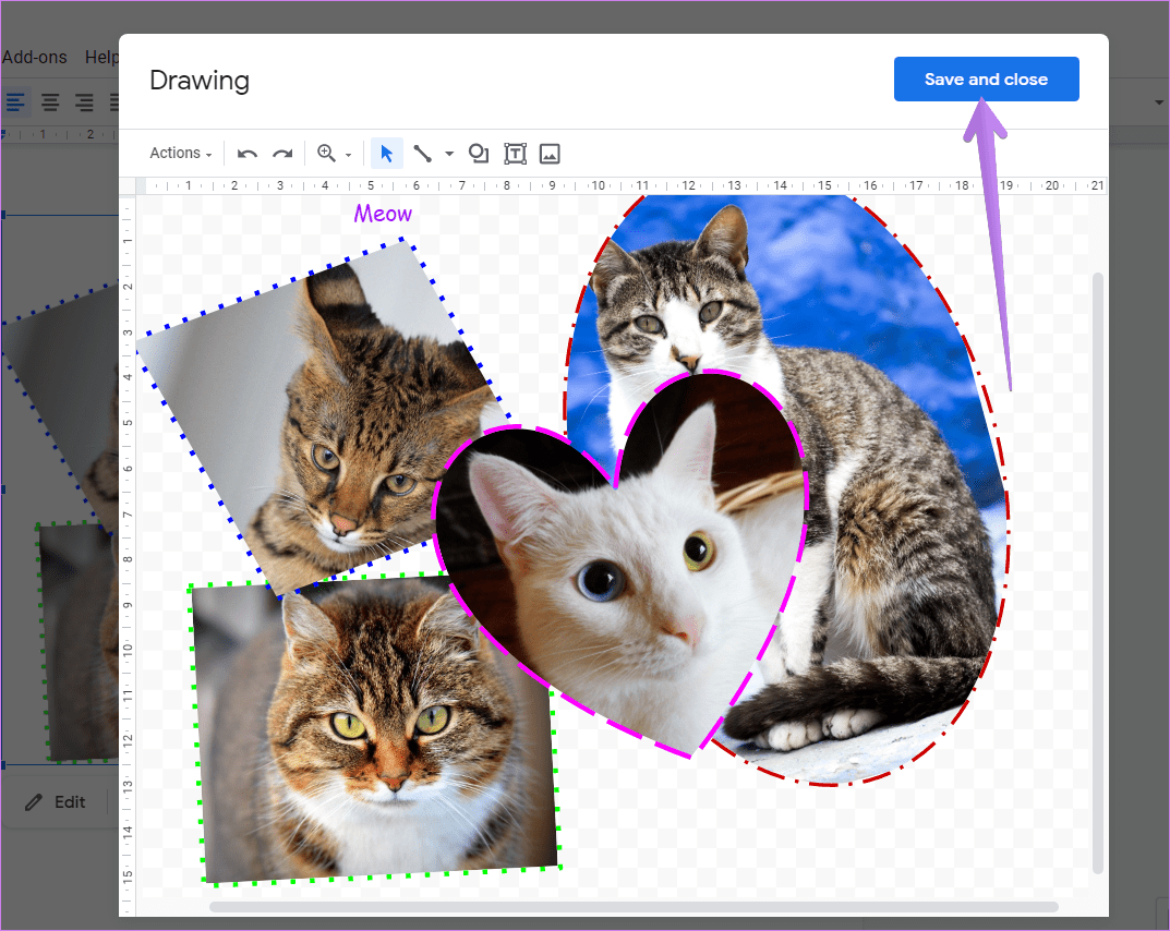 Cómo crear un collage en Google Docs 12