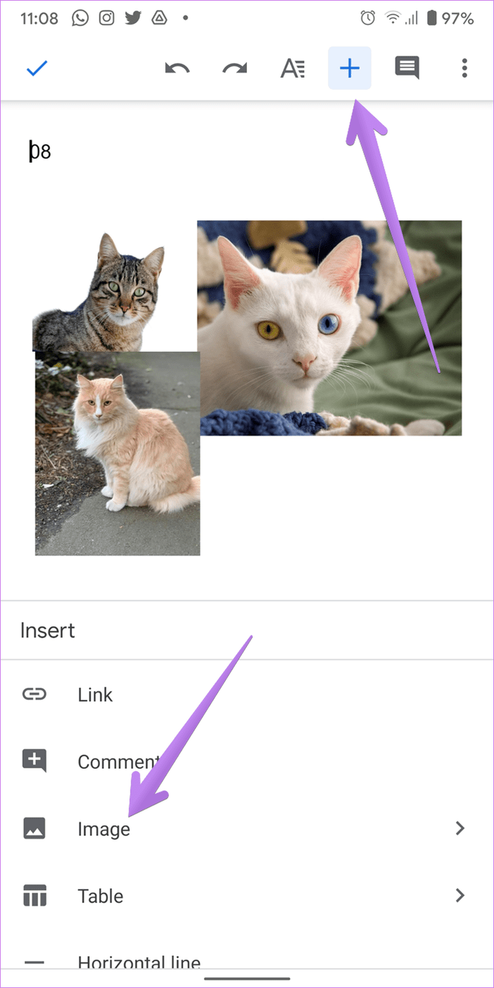 Cómo crear un collage en Google Docs 17