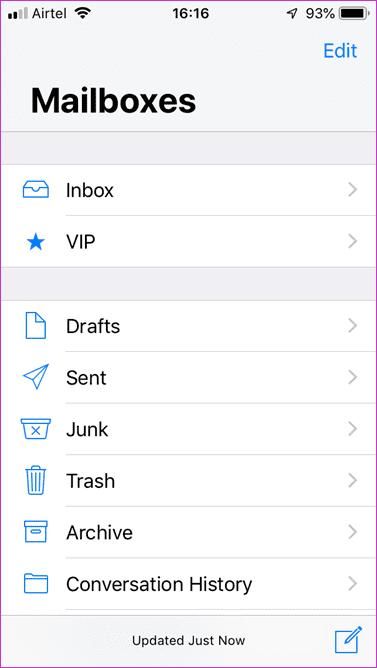 Aplicación de Outlook frente a Apple Mail 2