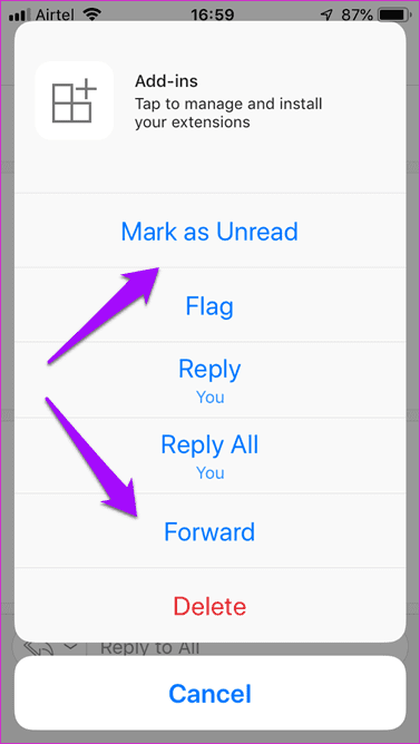 Aplicación de Outlook frente a Apple Mail 12